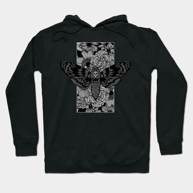 Death Moth Hoodie by Jess Adams